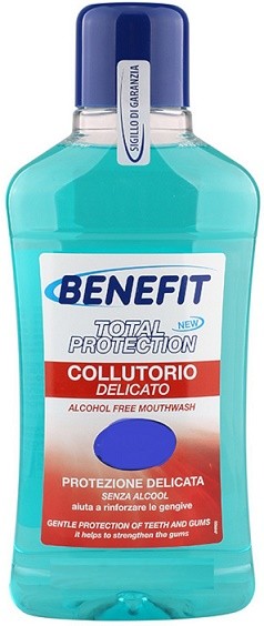 Benefit ústní voda 500ml Total Protection Benefit ústní voda 500ml Total Protection - Kosmetika Dětská hygiena Ústní hygiena
